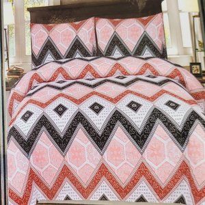 Bed sheet with pillowcase super soft wrinkle free size king